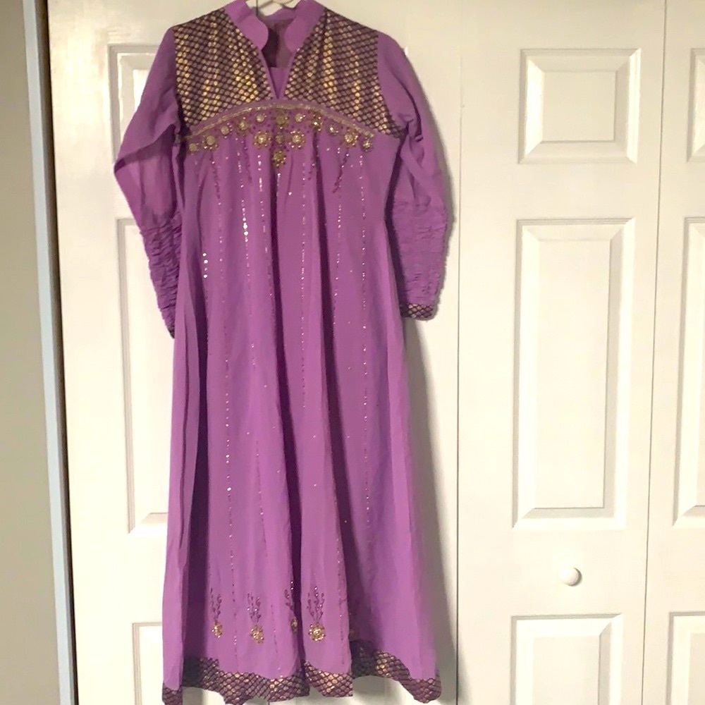 Lavender Pakistani dress